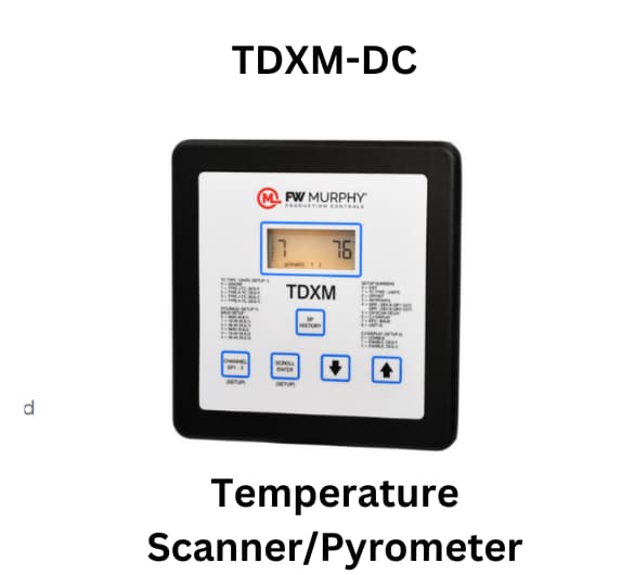 TDXM-DC temperature scanner/pyrometer by FW Murphy, designed for accurate temperature measurement in various applications